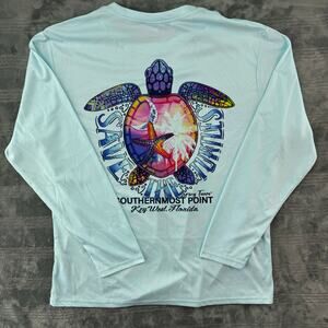 Spicy Tuna Key West Florida Save The Turtles Long Sleeve T Shirt Women's XXL